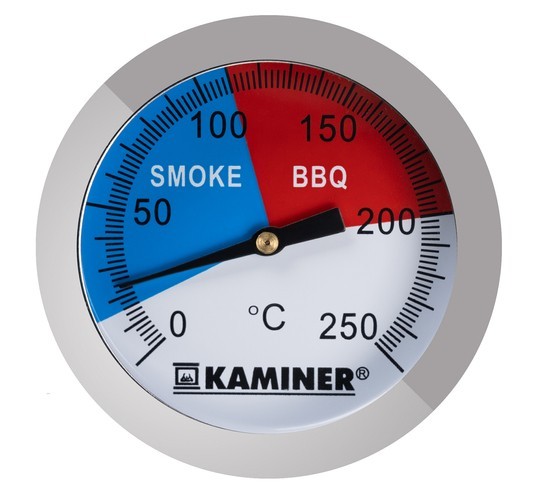 Termometru pentru gratar Smoke&BBQ, otel, 0-250 grade Celsius, Kaminer - imagine 8